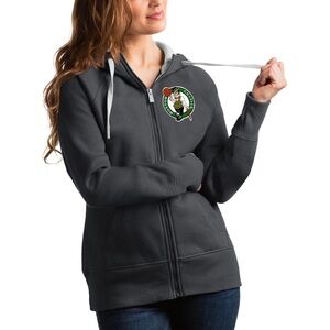 Boston Celtics Antigua‎ Women's Victory Full-Zip Hoodie Charcoal Size Medium